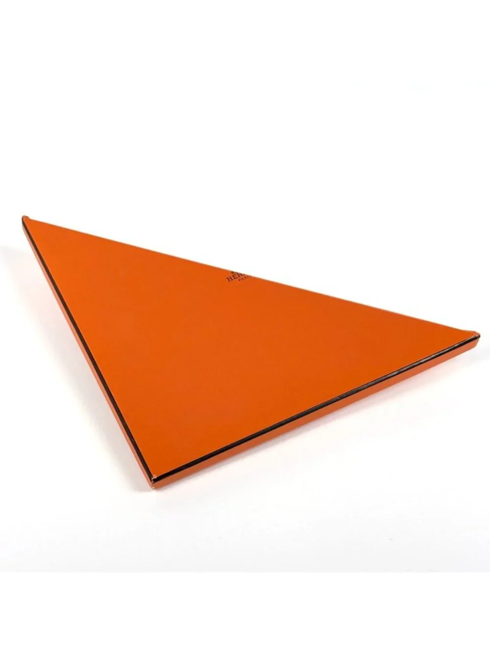 ★SOLD★ Hermes Bolduc Scarf Triangle Silk Orange - Picture 5 of 5